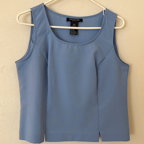 Dark brown cocoa striped jacket with lavender accents. 3 pc suit. Petite 10P - Picture 3 of 6